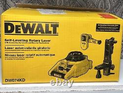 DEWALT DW074KD Kit de laser rotatif auto-nivelant intérieur/extérieur de 30 m