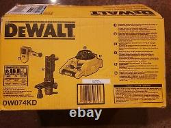 Dewalt Dw074kd Intérieur Et Extérieur Auto Nivellement Rotary Laser Avec Accessoires