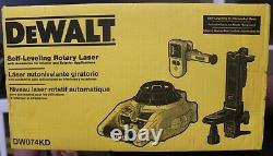 Dewalt Dw074kd Intérieur Et Laser Rotatif Extérieur Auto-nivellement Avec Accessoires