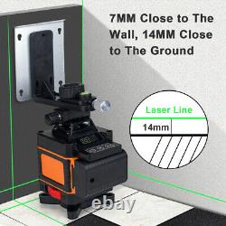 Green Laser Niveau 12/16 Lignes Outil De Mesure Croisée Auto-auto-nivelage À 360°