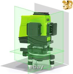 IE12,12 lignes faisceau vert 360° Niveau laser rotatif autonivelant horizontal et vertical