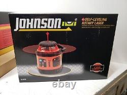 Johnson 40-6515 Laser Rotatif Auto-niveau Withtripod, Détecteur Rotatif Avec Pince