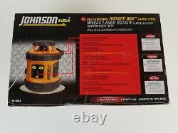 Johnson 40-6515 Niveau Laser Rotary 800 Auto-nivelant. (nouveau Dans La Boîte)