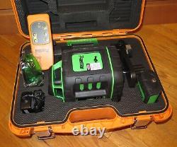 Johnson 40-6543 GreenBrite Kit de niveau laser rotatif autonivelant VERT NOUVEAU