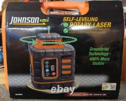 Johnson 40-6543 Greenbrite Auto-niveau Rotaire Green Level Kit Laser Open