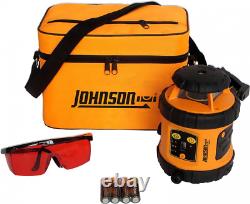 Johnson Niveau Et Outil 40-6515 Laser Rotatif Auto-niveau, Rouge, 1 Laser L, Rouge
