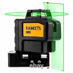 Kaiweets 3d Green Rotary Laser Level Vert Ligne Verte Self Leveling 30m/97ft Gamme