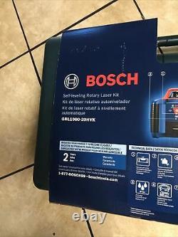 Kit Laser Rotatif Auto-niveau Bosch Grl1000-20hvk 1000ft. Gamme Dans Le Cas Nouveau
