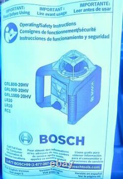 Kit de laser rotatif auto-nivelant horizontal et vertical Bosch GRL900-20HVK