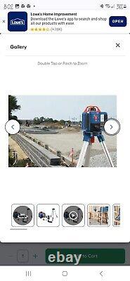Kit de niveau laser rotatif auto-nivelant Botch 1000 Ft rouge