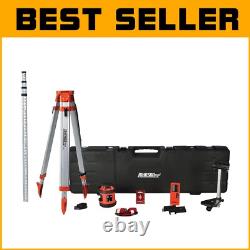 Kit de niveau laser rotatif autolevelant professionnel avec mallette rigide durable incluse