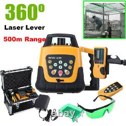 Kit de niveau laser rotatif / rotatif vert auto-nivelant 360 avec une portée de diamètre de 500 mètres