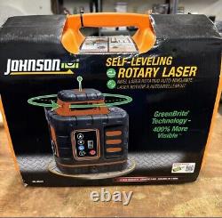 Kit laser rotatif autonivelant Johnson 40-6543 avec technologie GreenBrite