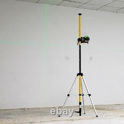 Kt360b 3d Rotary Cross Line Niveau Laser Avec Trépied Télescopique Réglable De 3,7m