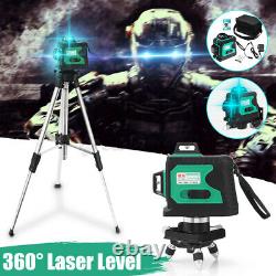 Laser Level 3d 12 Line Green Self Leveling 360°rotary Cross Laser Measuring Tool