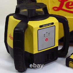 Leica Rugby 610 Laser Horizontal Rotatif Auto-nivelant Kit de Base avec REBAS Rod Eye