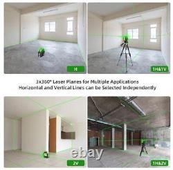 New 360 Degree Rotary Laser Level Line Self Leveling Green Beam Tool Cross