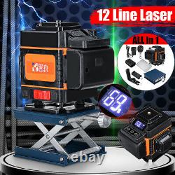 Niveau Laser 3d 16/12 Affichage Led De Ligne 360° Mesure D'auto-niveautage Rotative Us