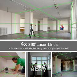 Niveau Laser Rotatif Vert 16 Lignes 4d Cross Ligne Laser Autolissant Mesurer Outil