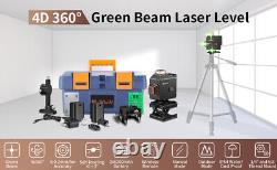 Niveau laser croisé 4D autonivelant à rotation 360 degrés Elikliv avec télécommande 200 pieds