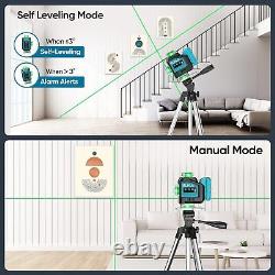 Niveau laser de construction Elikliv 360 auto-nivelant pour carrelage mural 200ft