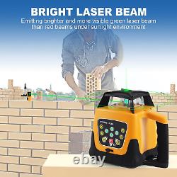 Niveau laser rotatif Iglobalbuy avec laser vert auto-nivelant, kit, faisceau vert 500M à 360°