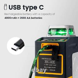 Niveau laser rotatif à lignes croisées autolevelant CIGMAN 8 lignes avec télécommande