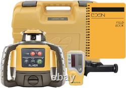 Niveau laser rotatif horizontal RL-H5A avec bonus de carnet de terrain EDEN, IP66