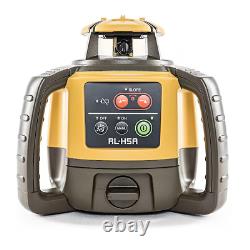 Niveau laser rotatif horizontal auto-nivelant Topcon RL-H5A avec récepteur LS-100D et batterie