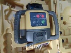Niveau laser rotatif horizontal autonivelant Topcon RL-H5 avec récepteur LS-80A dans une mallette.
