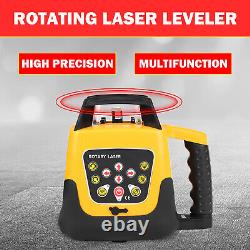 Niveau laser rotatif rouge à 360° autonivelant - Kit d'outils automatique de nivellement 500m