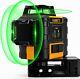 Niveau Laser Rotatif Vert Auto-nivelant Kaiweets 3d 3x 360° Avec Batterie Au Lithium