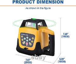 Niveau laser rotatif vert automatique autonivelant Iglobalbuy avec kit de portée de 500m