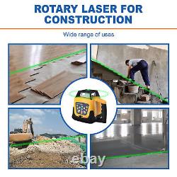 Niveau laser rotatif vert autonivelant rotatif à 360 degrés avec trépied et mire de 500 mètres de portée