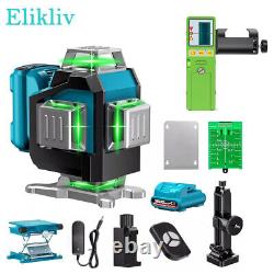 Niveau laser vert Elikliv 4D 16 lignes auto-nivelant 360° rotatif à croix