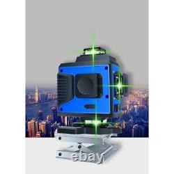 Niveau laser vert à 4D, 16 lignes, auto-nivelant, kit de mesure rotatif à 360°
