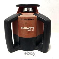 Niveau rotatif laser rouge HILTI PRE 3 avec récepteur PRA 31, batterie, étui