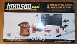 Nouveau Johnson Level & Tool System 40-6517 Kit Laser Rotaire Auto-niveau Livraison Gratuite