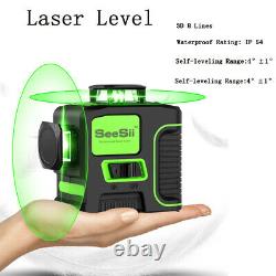 Rotary 8 Lines Green 360 Horizontal & Vertical Laser Level Measurement Auto-nivelage