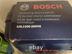 Système de laser rotatif auto-nivelant Bosch GRL1000-20HVK