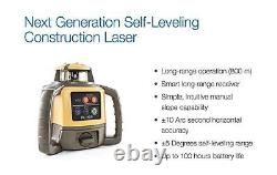 Topcon RL-H5A Niveau Laser Rotatif Horizontal à Auto-nivellement avec Livre de Terrain Bonus EDEN