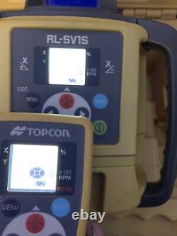 Topcon RL-SV1S : Laser à pente unique autonivelant, récepteur -LS-80L, télécommande RC-50
