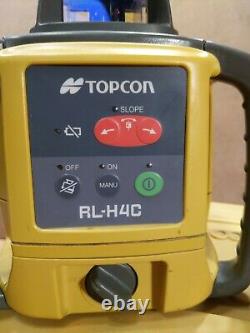 Topcon Rl-h4c Laser Rotatif À Nivellement Automatique Avec Marque Laser Ld-100n