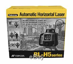 Topcon Rl-h5a Horizontal Autolissants Laser Rotatif Kit Avec Ls-80l Récepteur