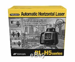 Topcon Rl-h5b Autolissants Laser Rotatif Horizontal Kit De Niveau Avec Ls-80l Récepteur