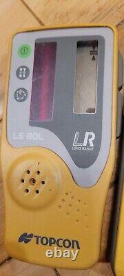 Topcon Rl-h5b Laser Rotatif Horizontal À Nivellement Automatique Avec Trépied + Ls80l + Ls70c